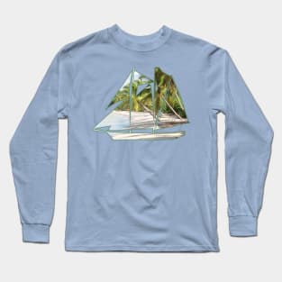 Sailboat to Paradise Long Sleeve T-Shirt